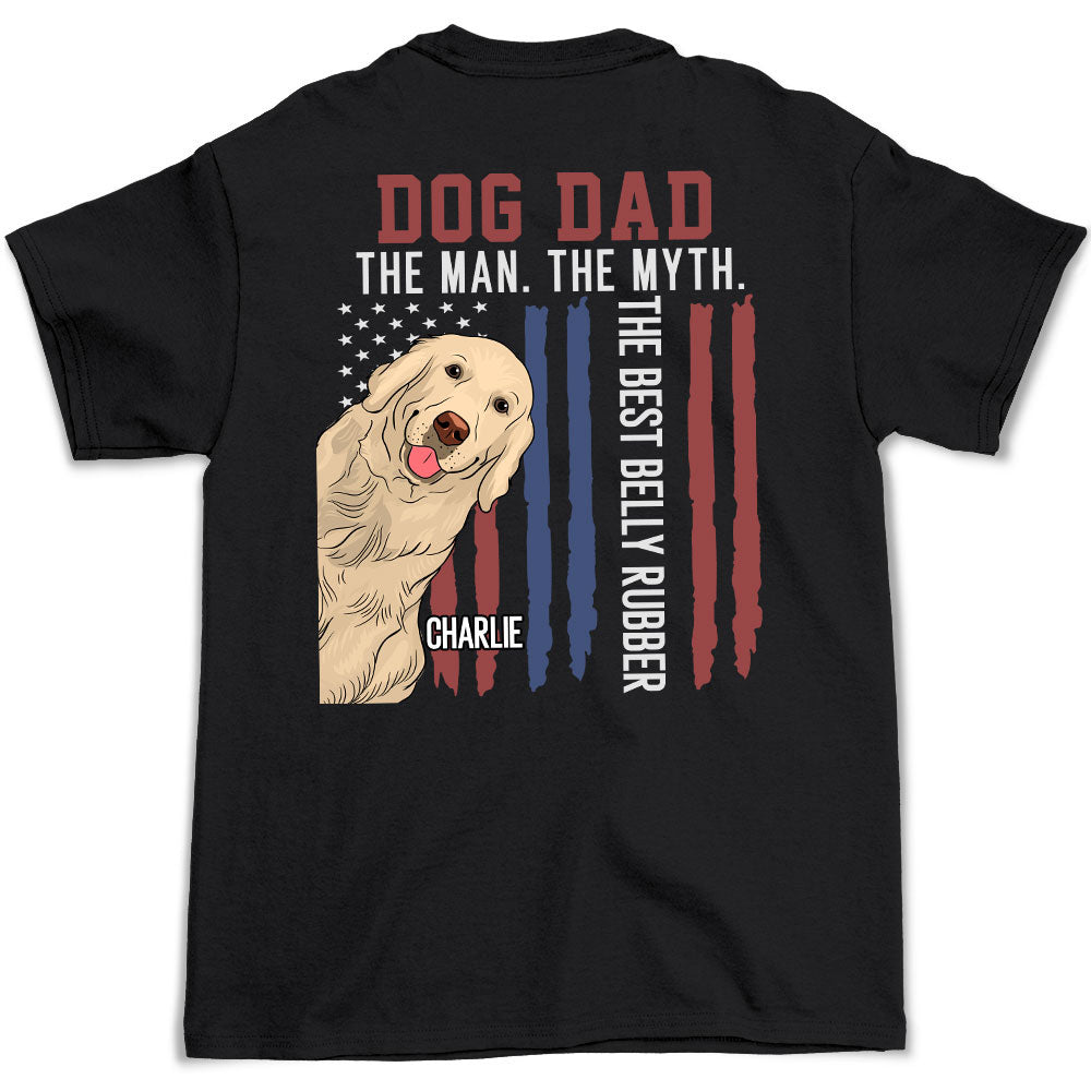 The Ultimate Personalized Custom Unisex Belly Rubber T-shirt - Ideal for Pet Lovers