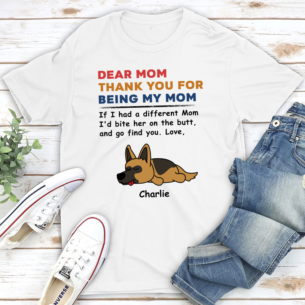 Bite The Butt - Personalized Custom Premium Men's 4.2 oz T-shirt for Pet Lovers