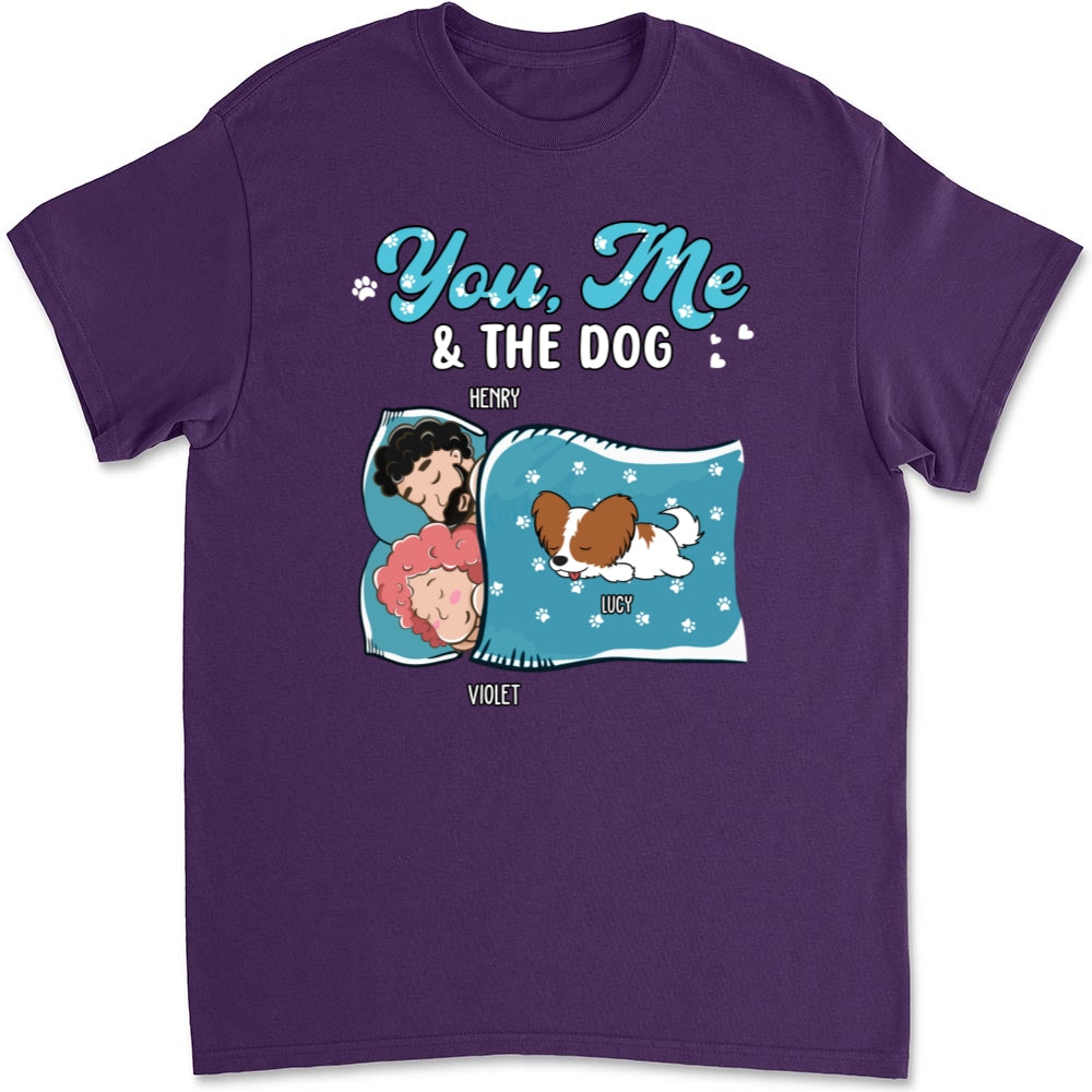 Unique Personalized Custom Unisex Sleepshirt - You, Me, And The Dogs