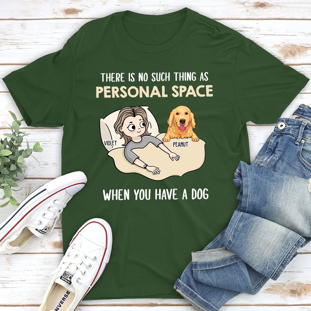 Personal Space 2 - Personalized Custom Unisex 5.3 oz T-shirt for Pet Lovers