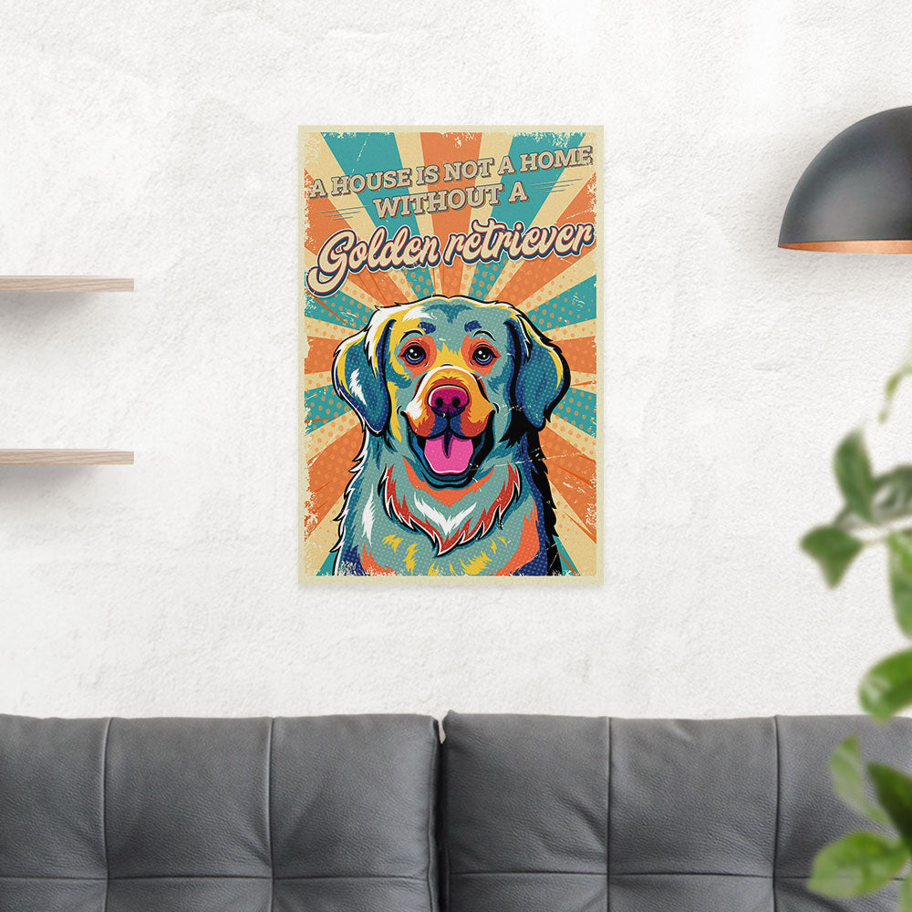 Stunning Without A Golden Retriever Poster - High - Quality Prints in Two Sizes