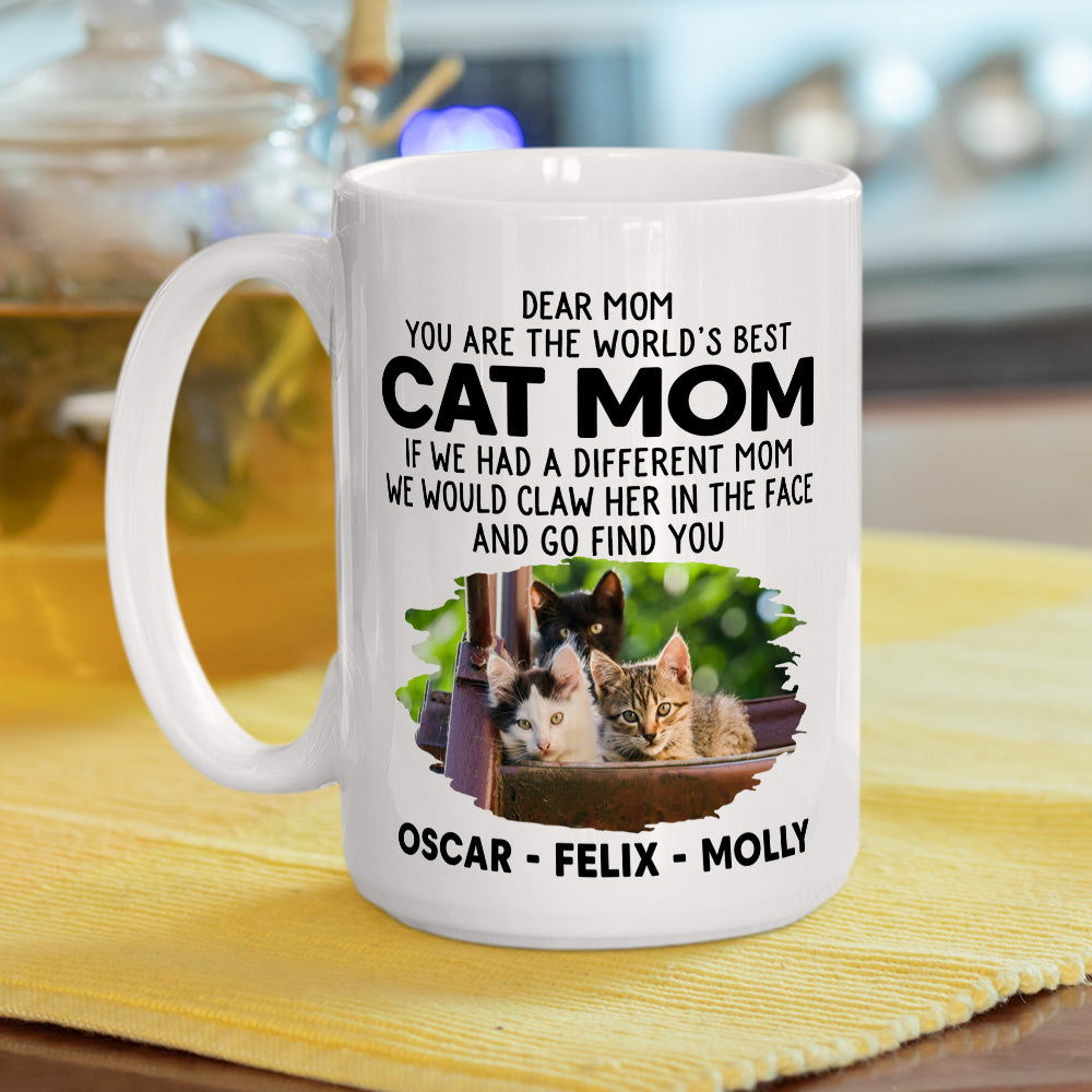 Personalized Custom 'We Would Claw' Photo Coffee Mug - Ideal Gift for Pet Lovers