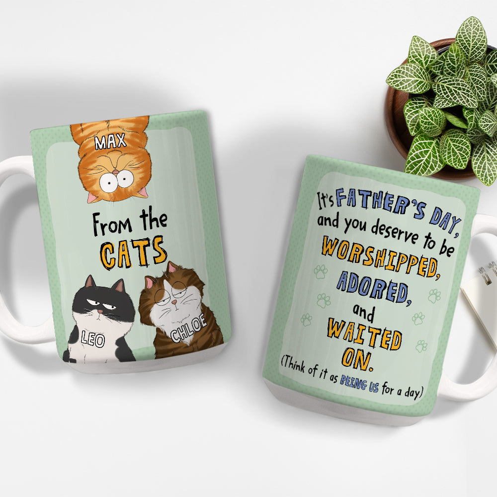 Waited On Version 2 - Exquisite Personalized Custom Coffee Mug for Pet Lovers