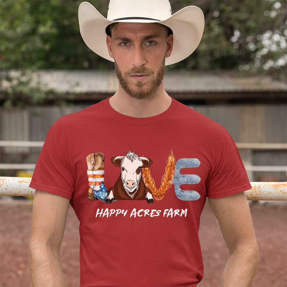 Love Farm - Customizable Unisex 5.3 oz Personalized T-shirt for Pet Lovers