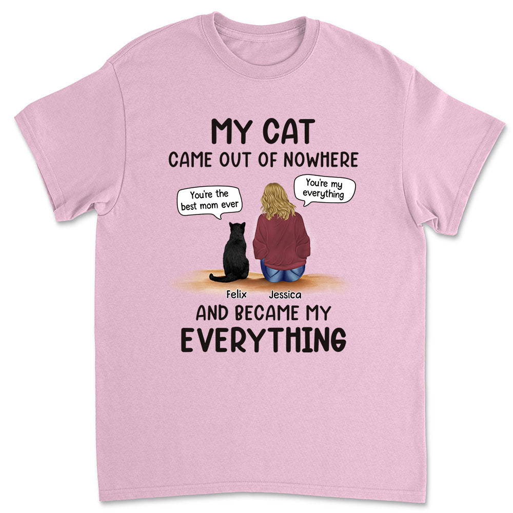 Cats Are My Everything - Personalized Custom Unisex 5.3 oz T-shirt for Pet Lovers