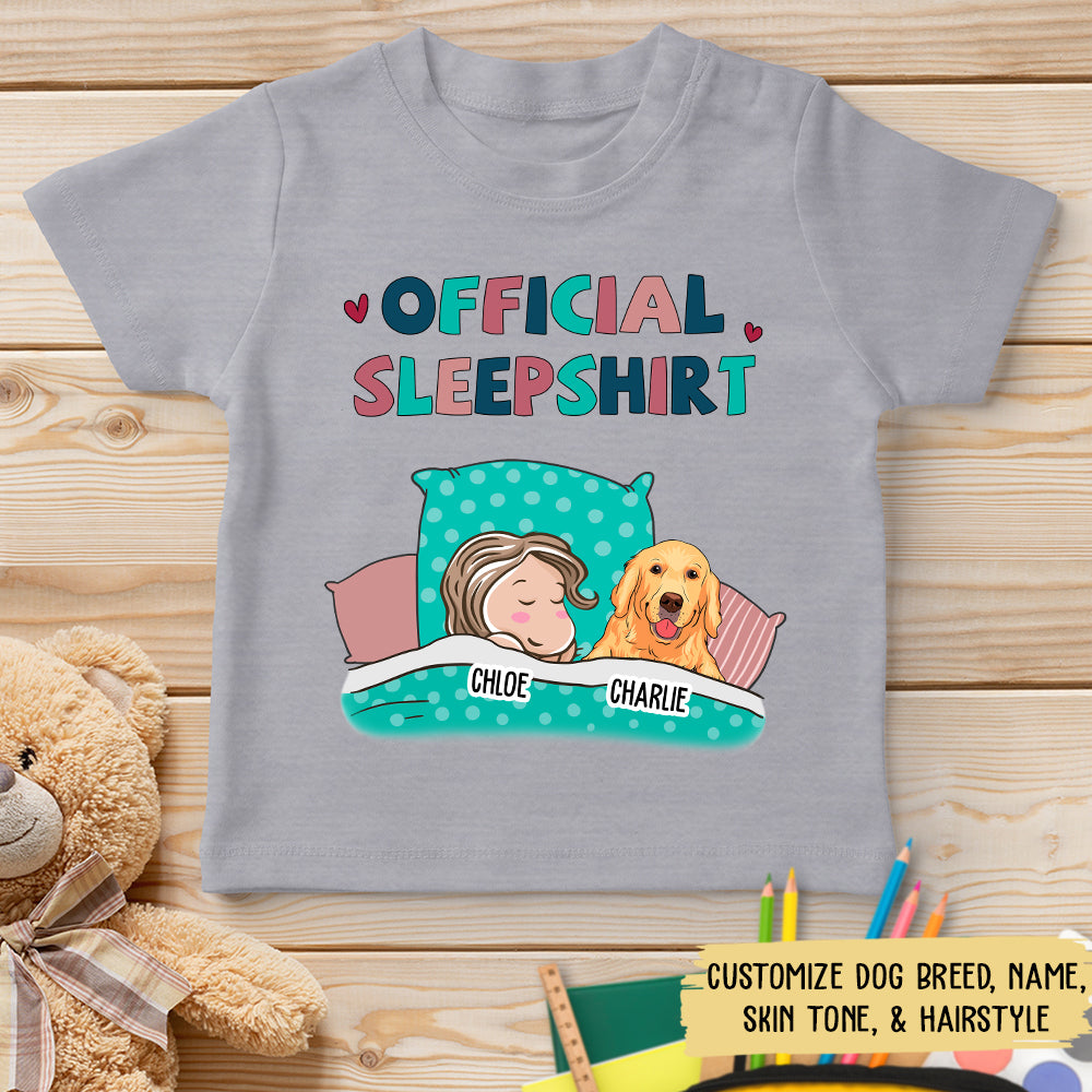 Personalized Custom Dog Official Sleepshirt for Youth - Ideal Gift T - shirt