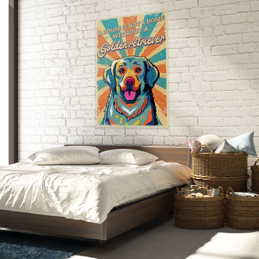 Stunning Without A Golden Retriever Poster - High - Quality Prints in Two Sizes