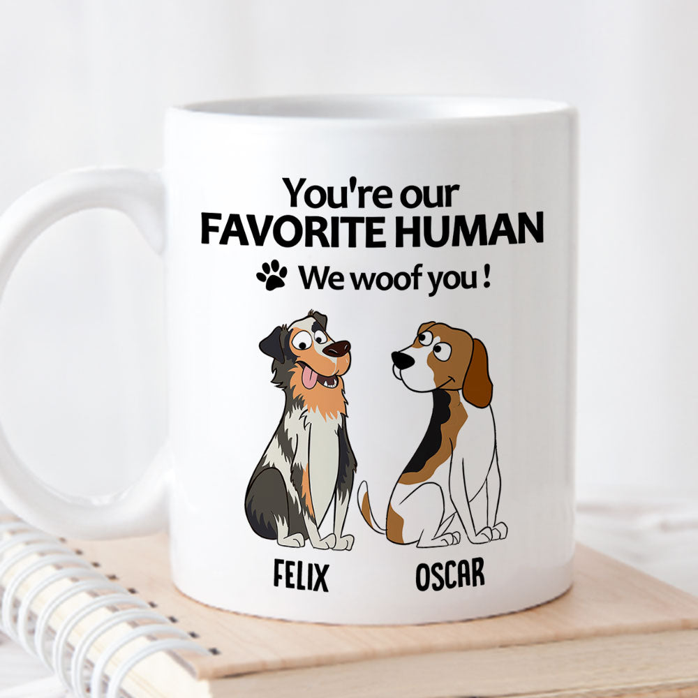 To My Favorite Human 2 - Exquisitely Personalized Custom Coffee Mug for Pet Lovers