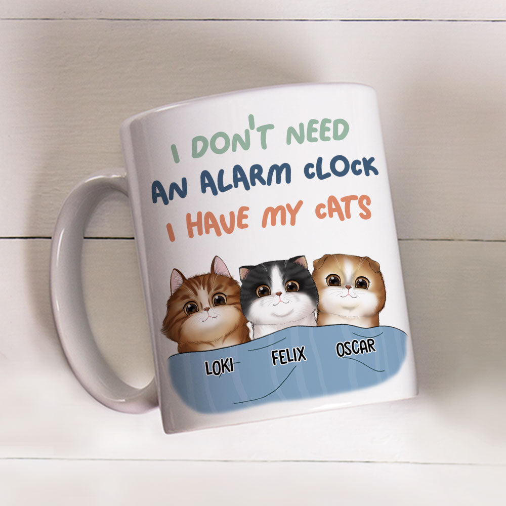 Unique Personalized Custom Coffee Mug - No Need for an Alarm Clock, Ideal for Pet Lovers