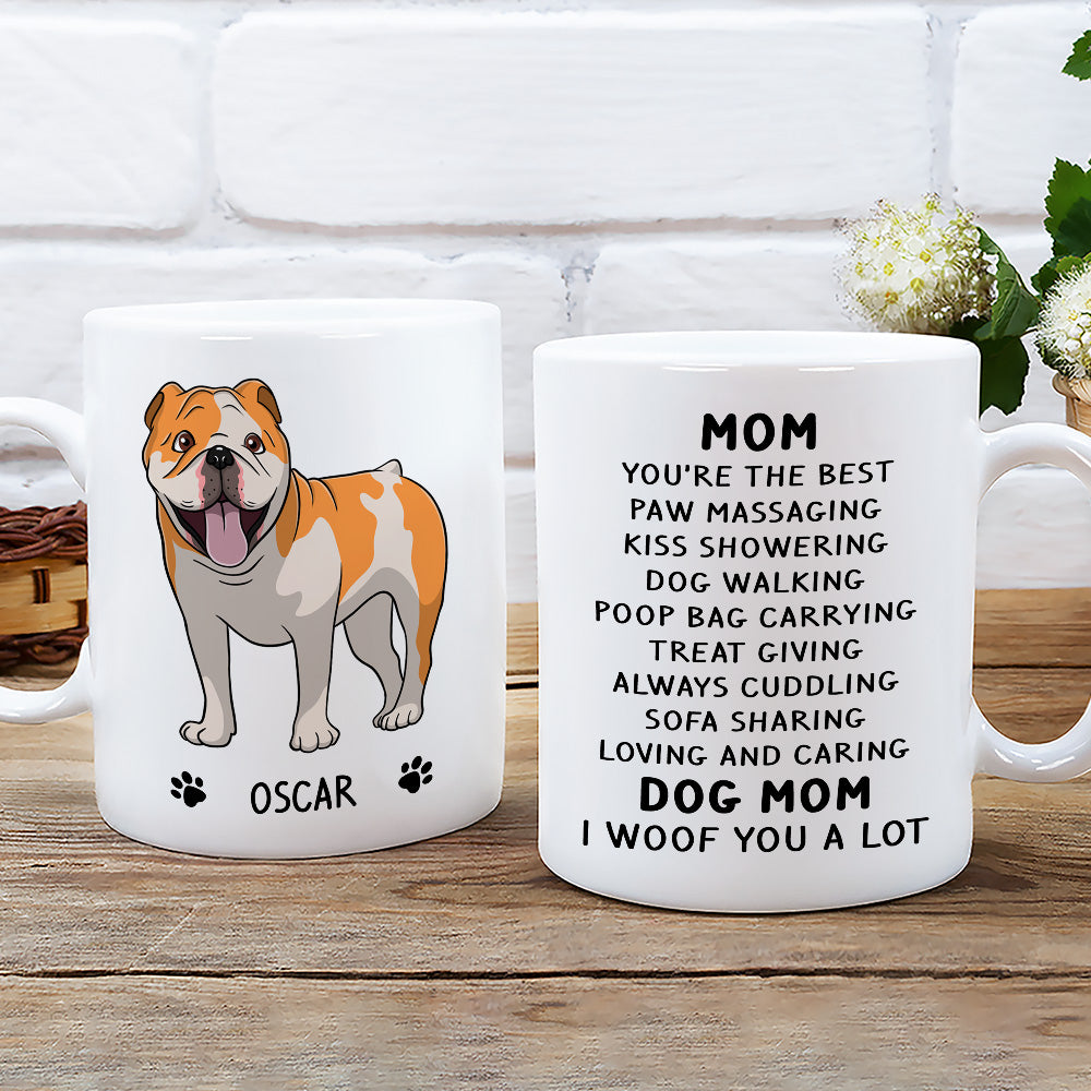 Woof You A Lot - Exquisite Personalized Custom Coffee Mug for Pet Lovers