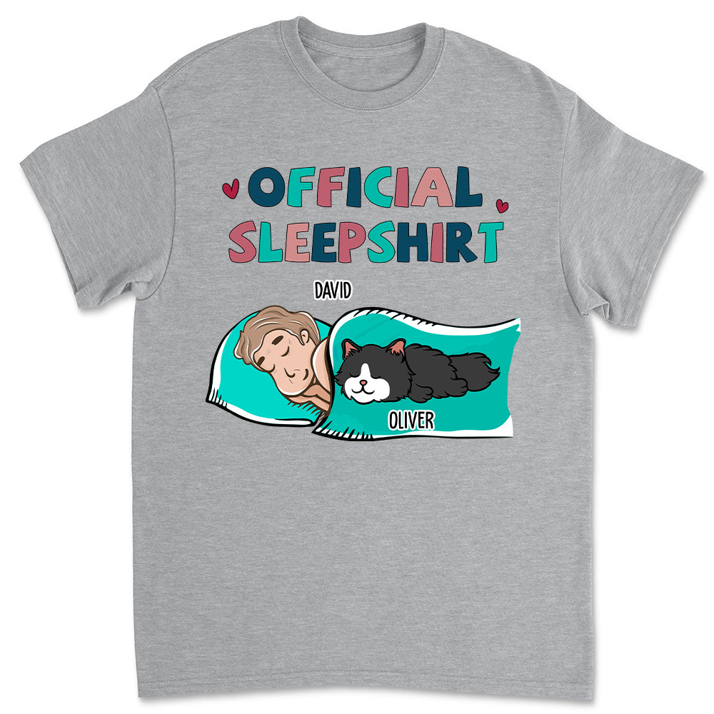 Cat Official Personalized Custom Premium Sleepshirt - Men's 4.2 oz Lightweight T-shirt