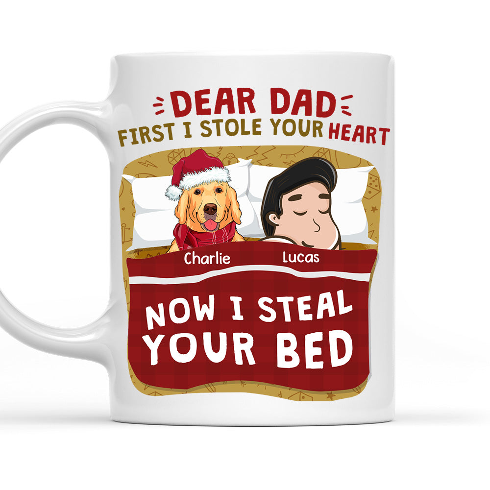 Personalized Custom 'Dog Mom Dad I Stole Your Heart' Coffee Mug for Pet Lovers