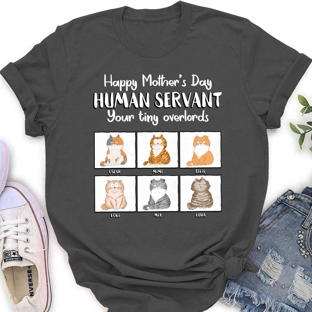 Mother's Day Personalized Custom Women's Pet Lover Servant T-shirt