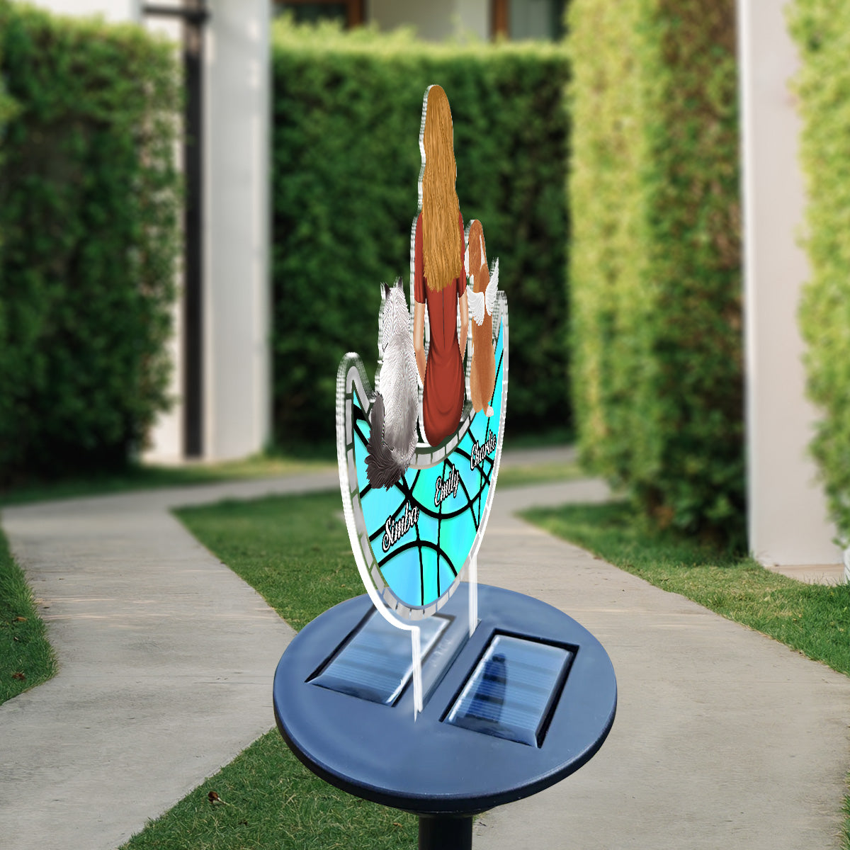Always With You - Personalized Custom Solar Photo Light with Acrylic Ornament