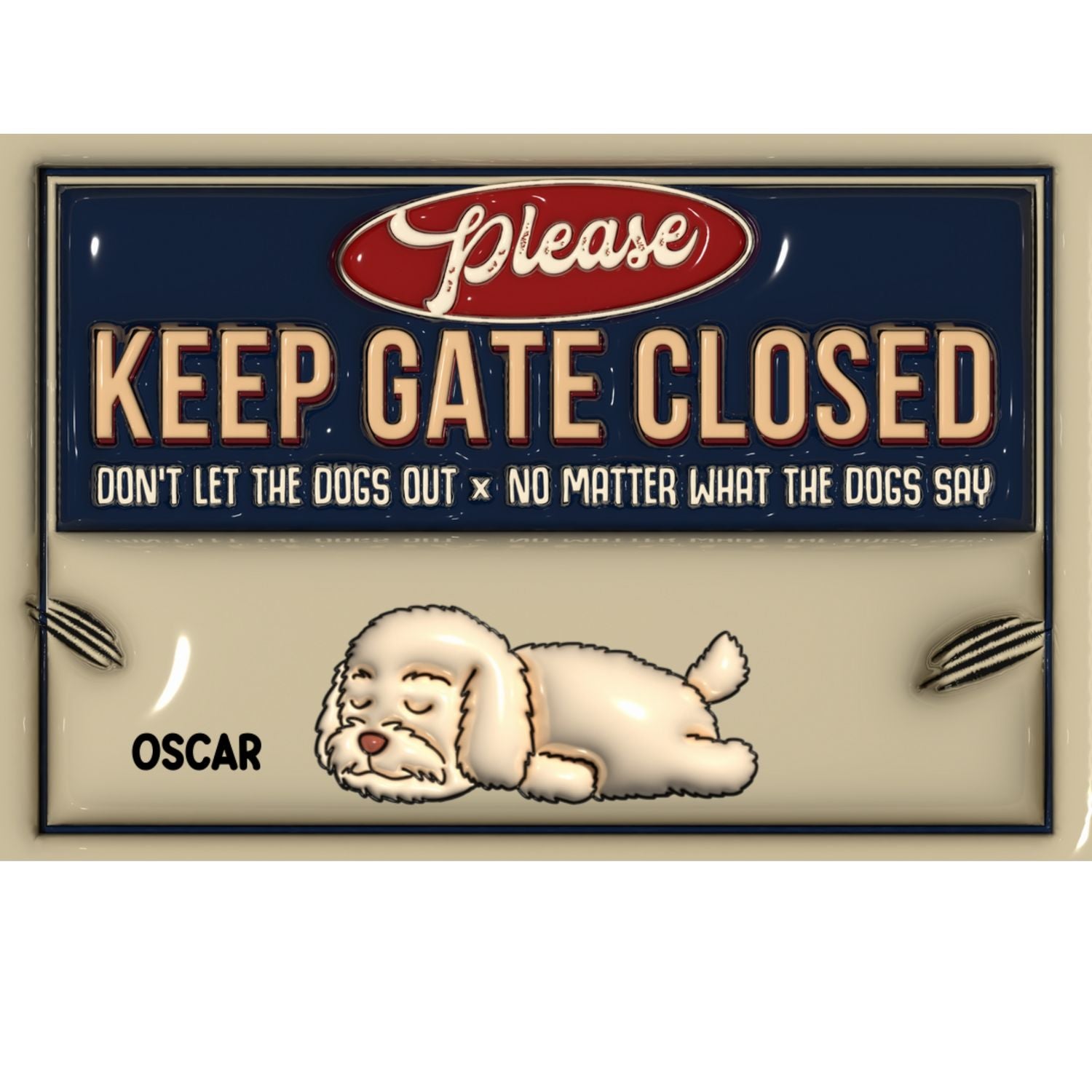 No Matter What - Stunning Personalized Custom 3D Inflated Effect Metal Sign for Home and Office Decor