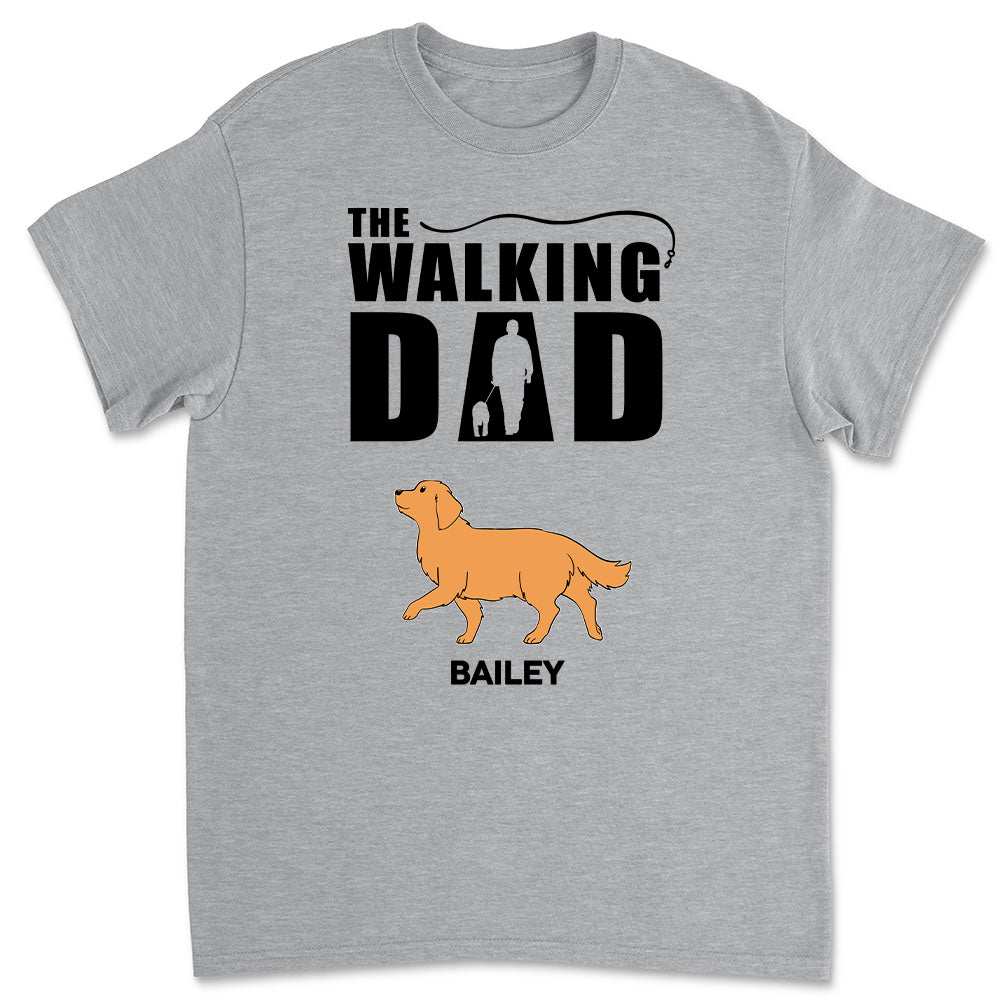 The Walking Dad 2 - Personalized Custom Unisex T-shirt for Pet Lovers