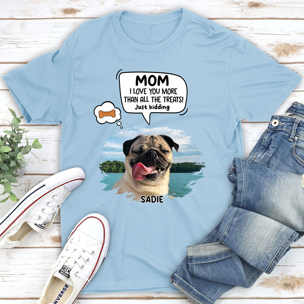 Just Kidding - Personalized Custom Unisex 5.3 oz T-shirt for Pet Lovers