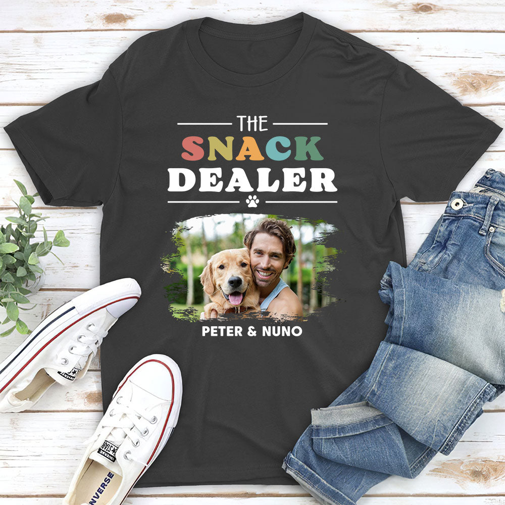 Personalized Custom Unisex Pets Snack Dealer Photo T-shirt - Ideal Gift for Pet Lovers