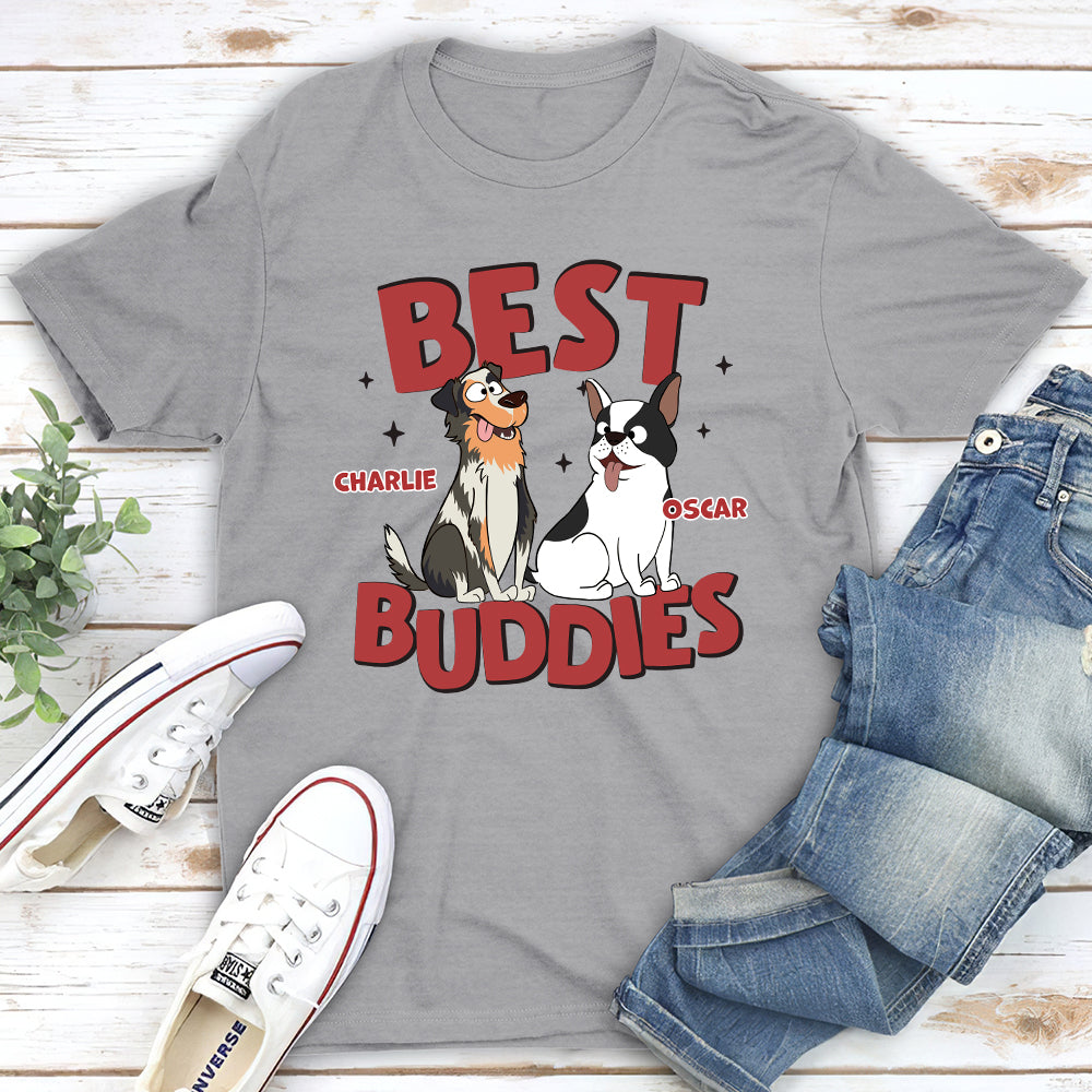 Best Buddy - Personalized Custom Unisex Heavy Cotton Midweight T-shirt for Pet Lovers