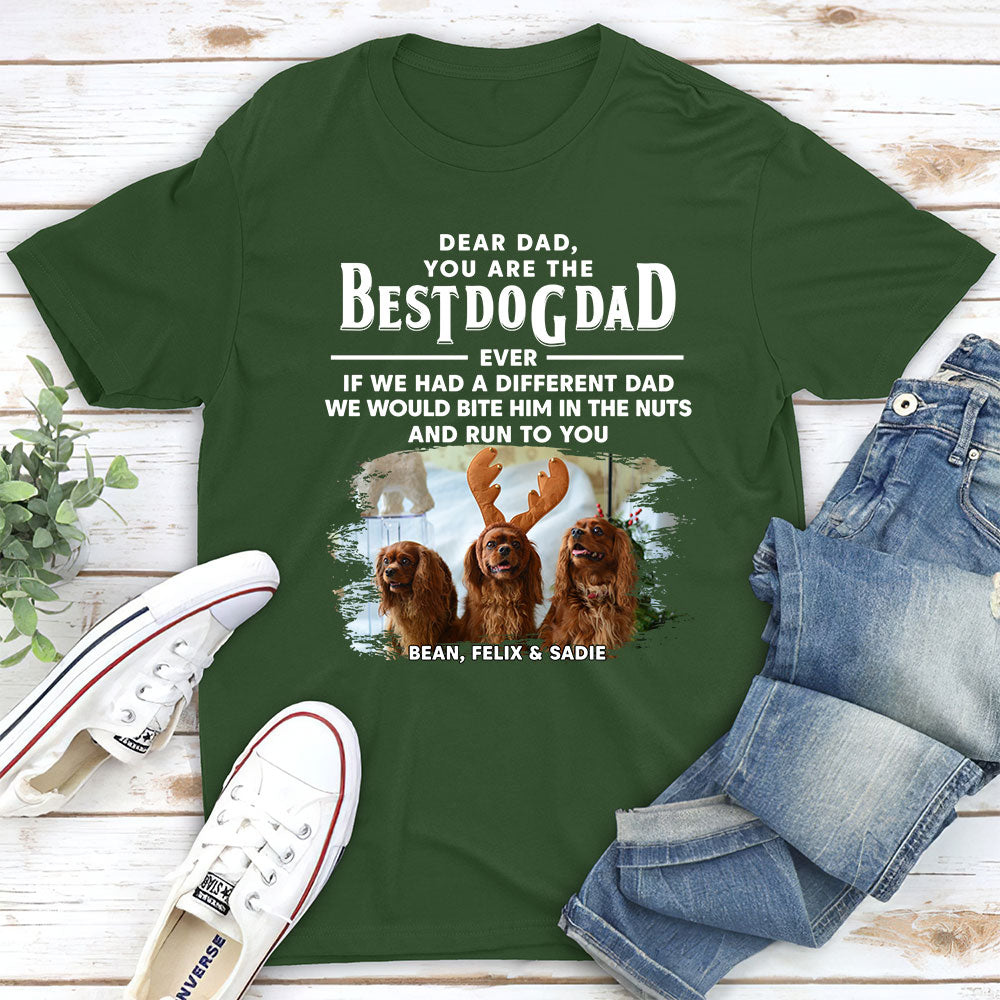 Personalized Custom Unisex 'Dogs Run To You' Photo T-shirt - Ideal Gift for Pet Lovers