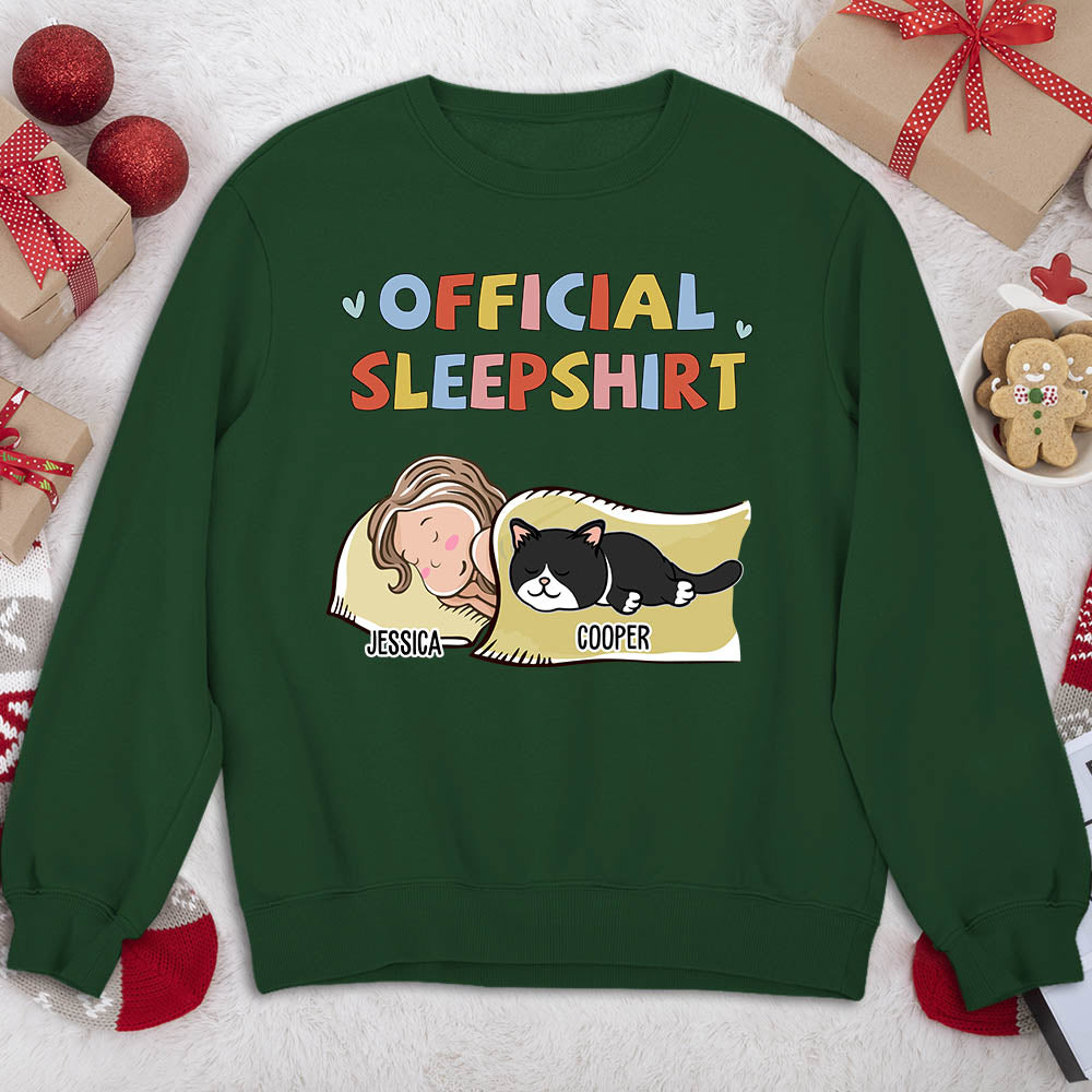 Sleeping Pet Personalized Custom Sweatshirt Version 2 - 8.0 oz Unisex Perfect Gift