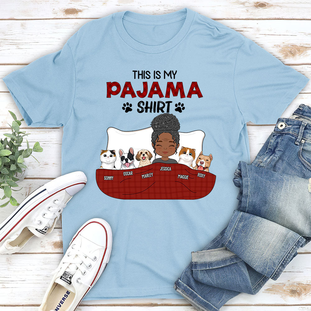 Personalized Custom Unisex Pajama Shirt Version 3 - Perfect Gift for Pet Lovers