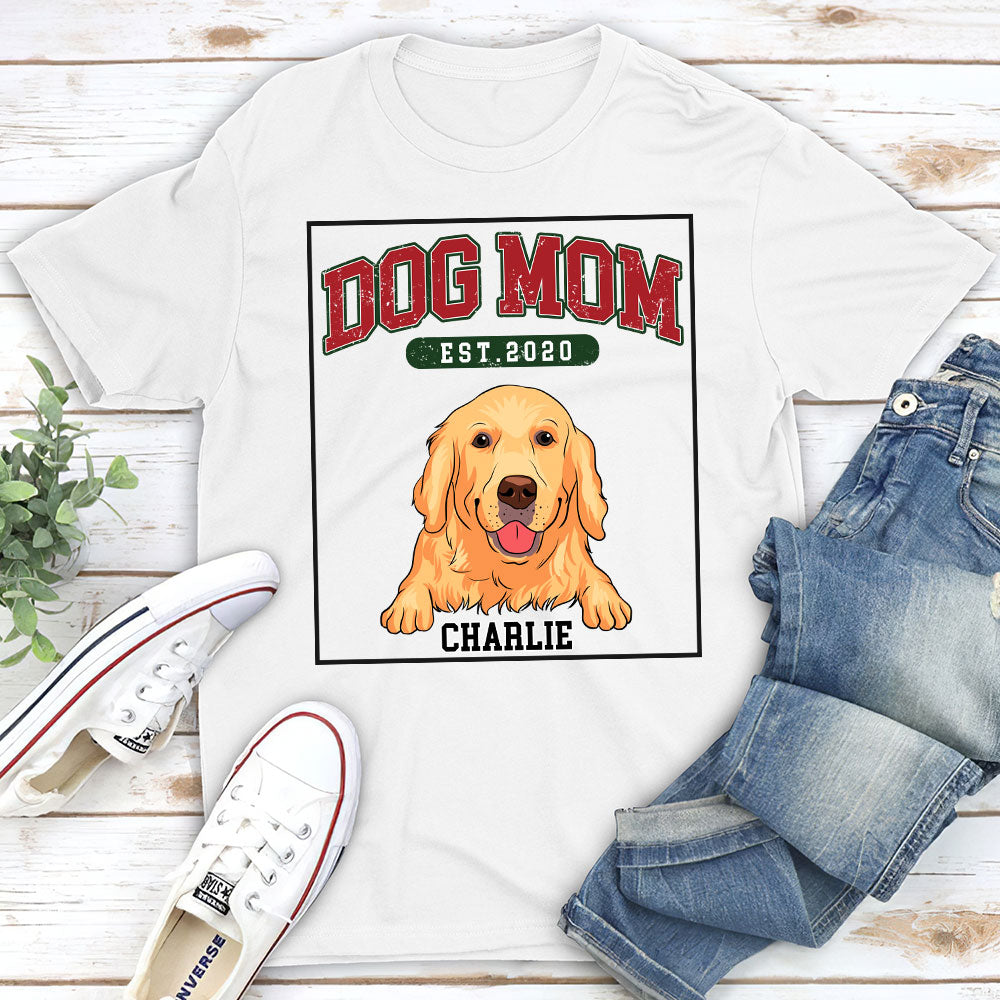 Love You My Mom Dad - Personalized Custom Unisex 5.3 oz T-shirt for Pet Lovers