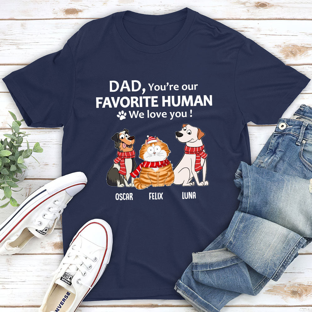To My Human - Personalized Custom Unisex 5.3 oz T-shirt for Pet Lovers