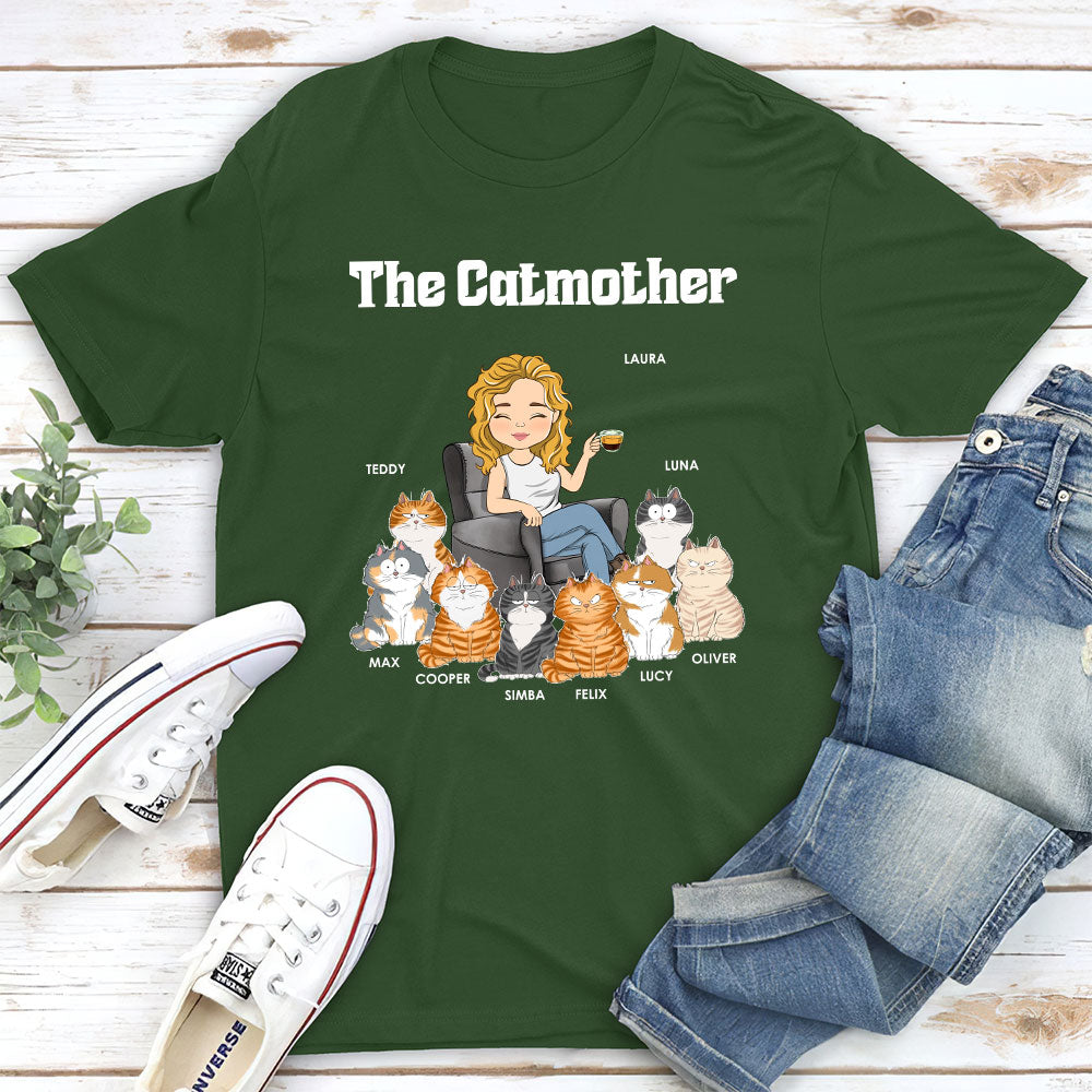 The Cat Mother - Personalized Custom Unisex 5.3 oz T-shirt for Pet Lovers
