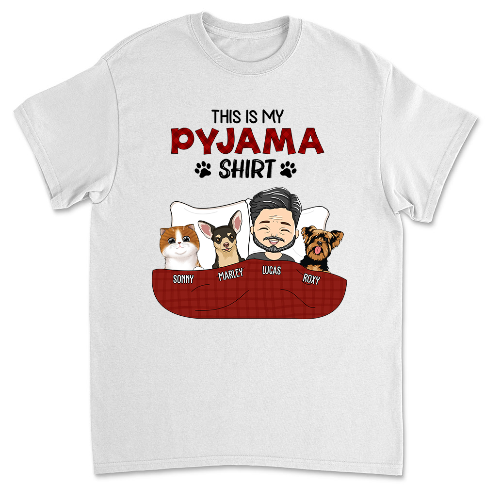 Personalized Custom Unisex Pajama Shirt Version 3 - Perfect Gift for Pet Lovers