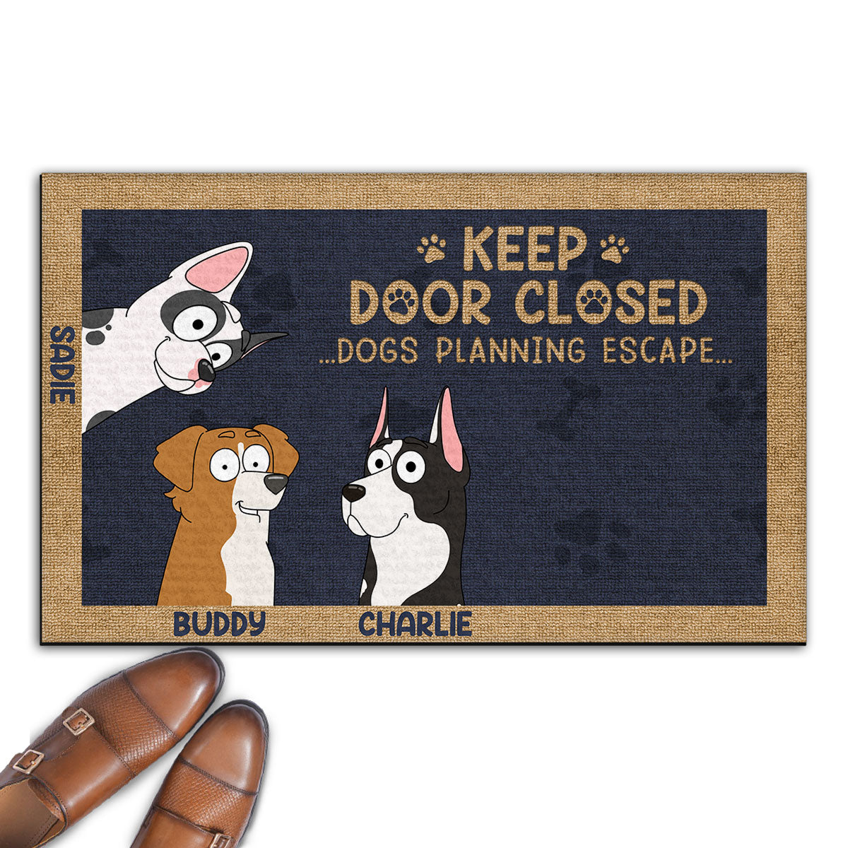 Personalized Custom Dog or Cat Doormat to Keep Door Closed - Ideal for Pet Lovers