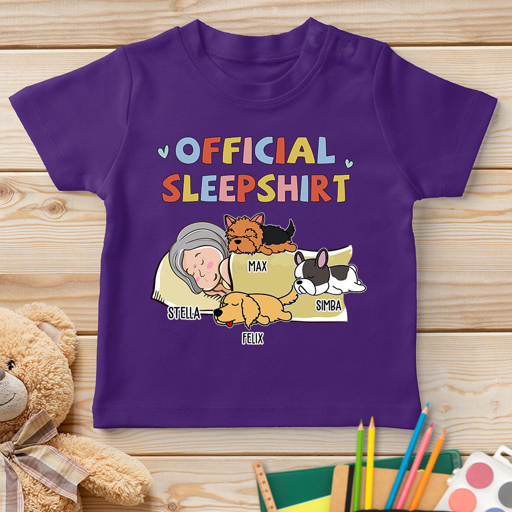 Sleeping Dog Personalized Custom Youth T-shirt - Sleepshirt Version 2