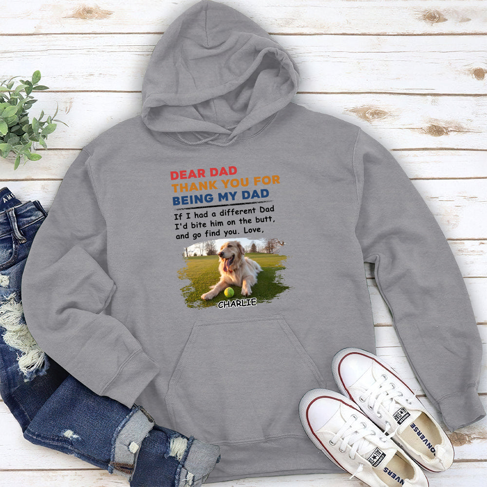 Bite The Butt – Personalized Custom Unisex 8.0 oz Hoodie for Pet Lovers