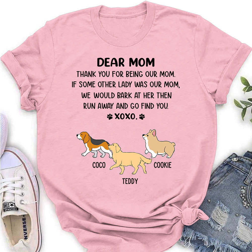 Dear Mom Xoxo - Exquisite Personalized Custom Women's T-shirt for Pet Lovers