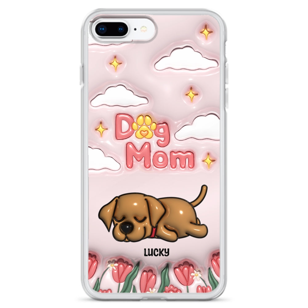 I Love My Dog Mom - Unique Personalized Custom 3D Inflated Effect Phone Case for Fashion - Conscious Users