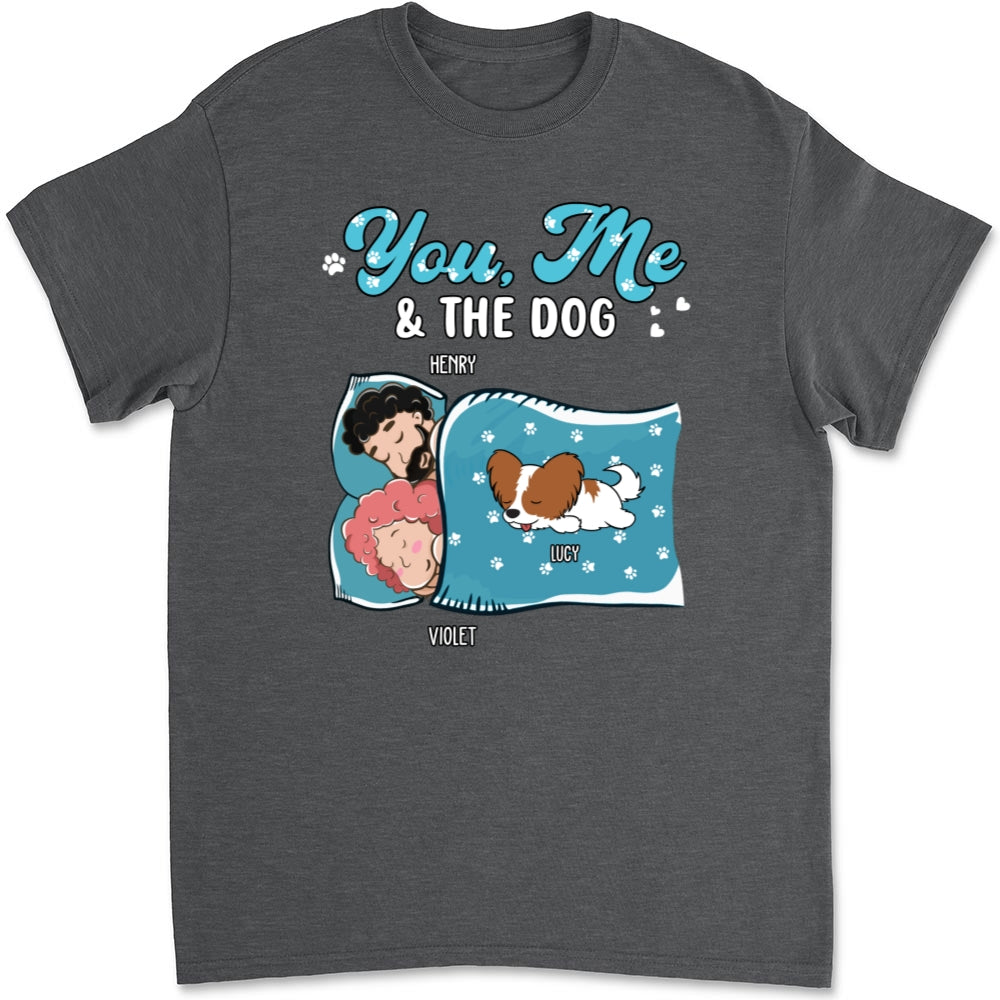 Unique Personalized Custom Unisex Sleepshirt - You, Me, And The Dogs