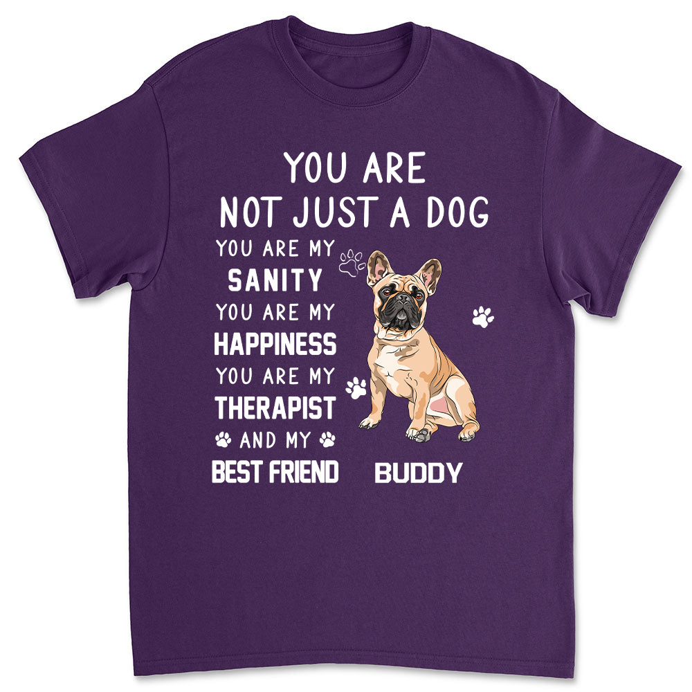 Unique Personalized Custom Unisex 'Not Just A Dog' T-shirt for Pet Lovers
