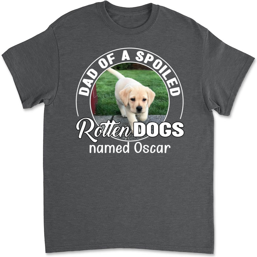 Spoiled Rotten Dog Chibi Cartoon Personalized Custom Unisex 5.3 oz T-shirt - Ideal Gift for Pet Lovers