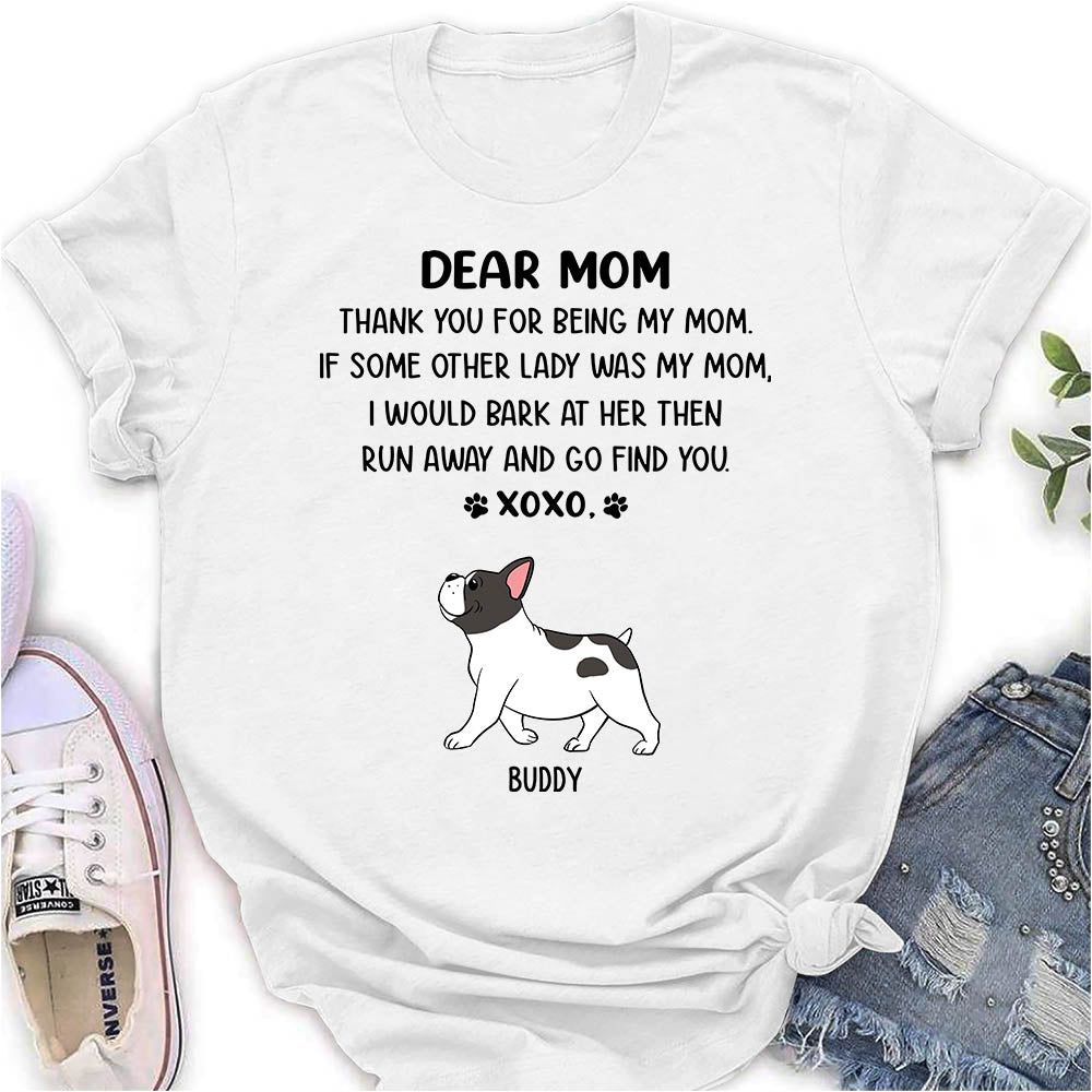 Dear Mom Xoxo - Exquisite Personalized Custom Women's T-shirt for Pet Lovers