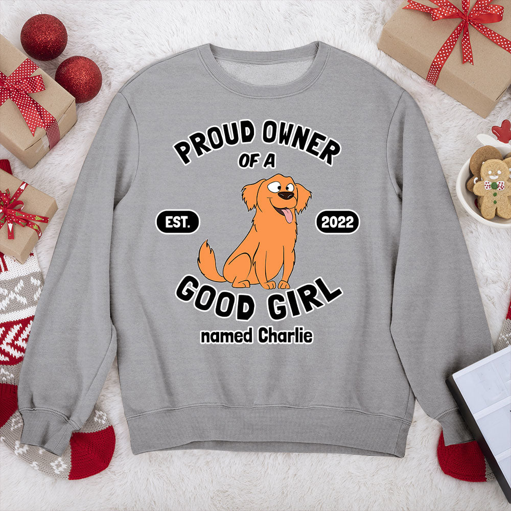 Proud Owner - Personalized Custom Unisex 8.0 oz Sweatshirt for Pet Lovers
