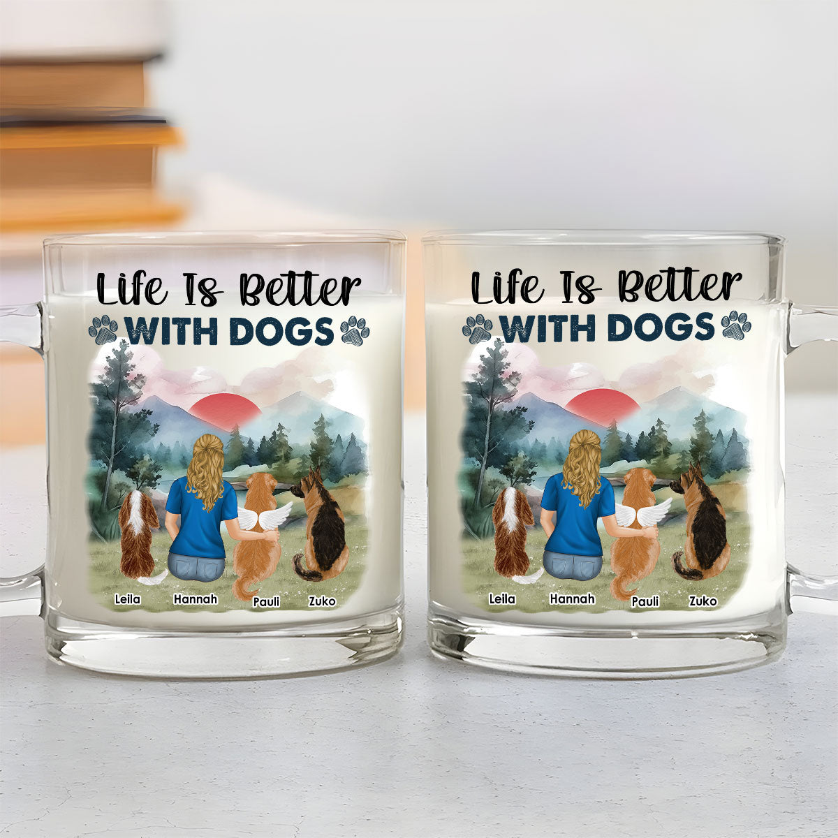 Unbreakable Bond - Exquisitely Personalized Custom Glass Mug with 11 oz Capacity