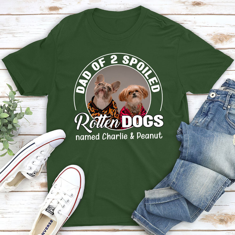 Spoiled Rotten Dog Chibi Cartoon Personalized Custom Unisex 5.3 oz T-shirt - Ideal Gift for Pet Lovers