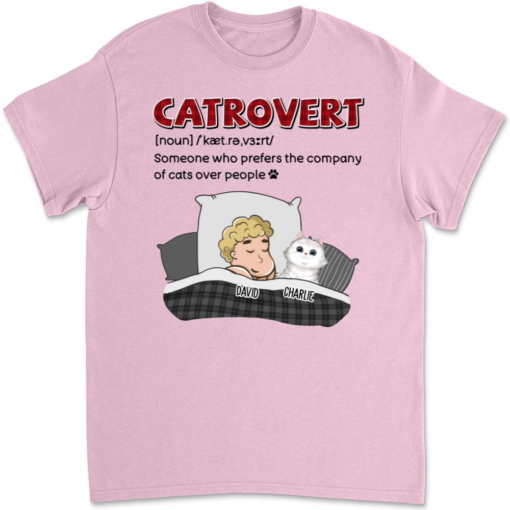 Catrovert - Personalized Custom Unisex 5.3 oz T-shirt for Pet Lovers