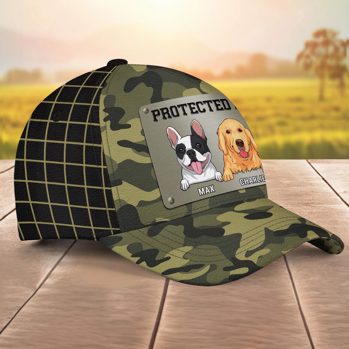 Protected By Doggo - Customizable Personalized Dog Parent Cap