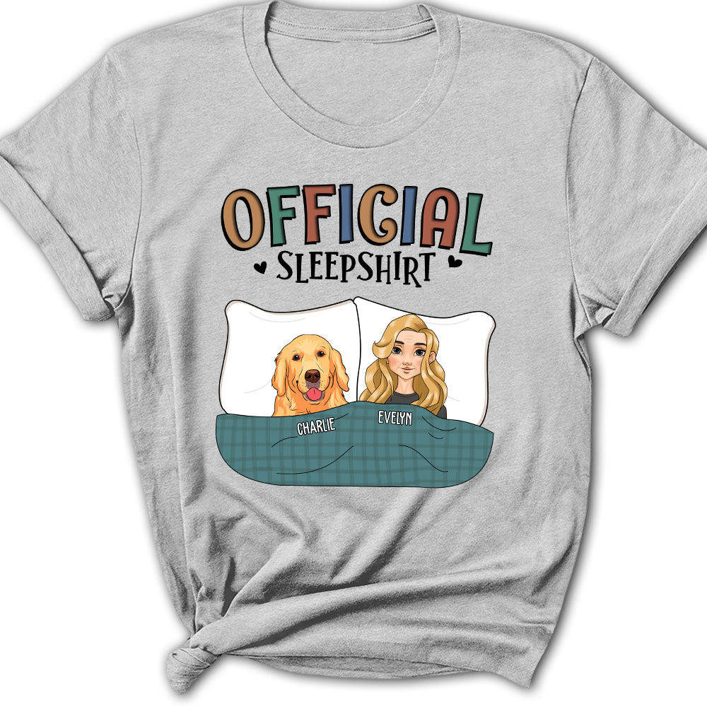 Official Personalized Custom Women's Sleepshirt Featuring Pets - Ideal Gift for Pet Lovers