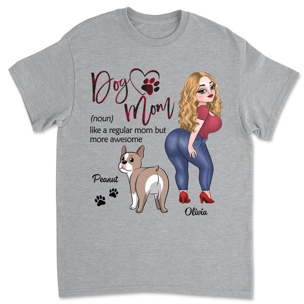 Awesome Mom - Personalized Custom Unisex 5.3 oz T-shirt for Pet Lovers