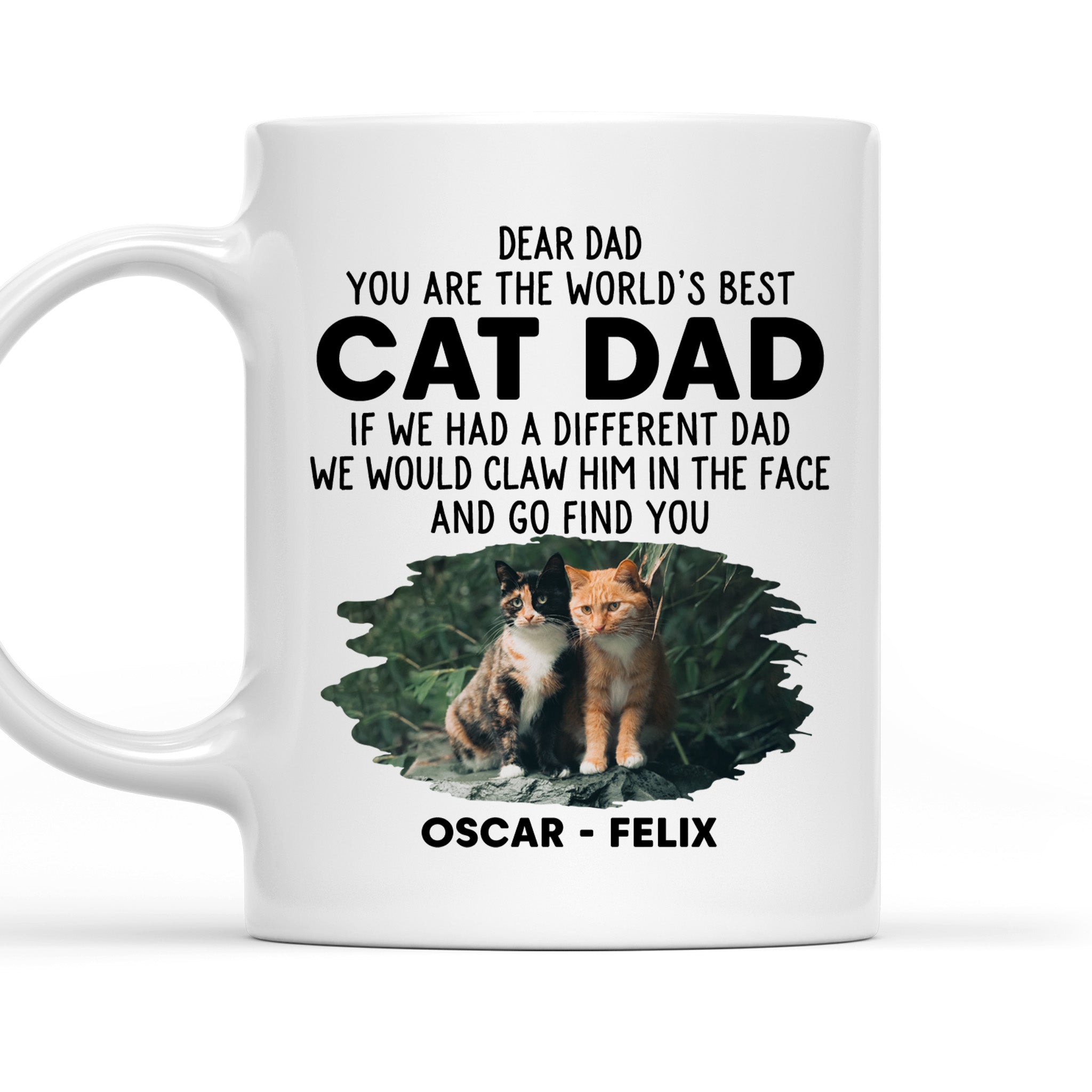 Personalized Custom 'We Would Claw' Photo Coffee Mug - Ideal Gift for Pet Lovers