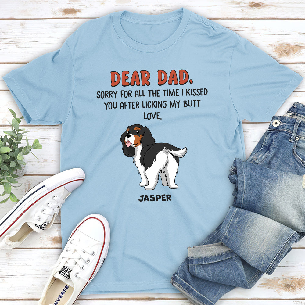 Sorry For All - Personalized Custom Unisex 5.3 oz T-shirt for Pet Lovers