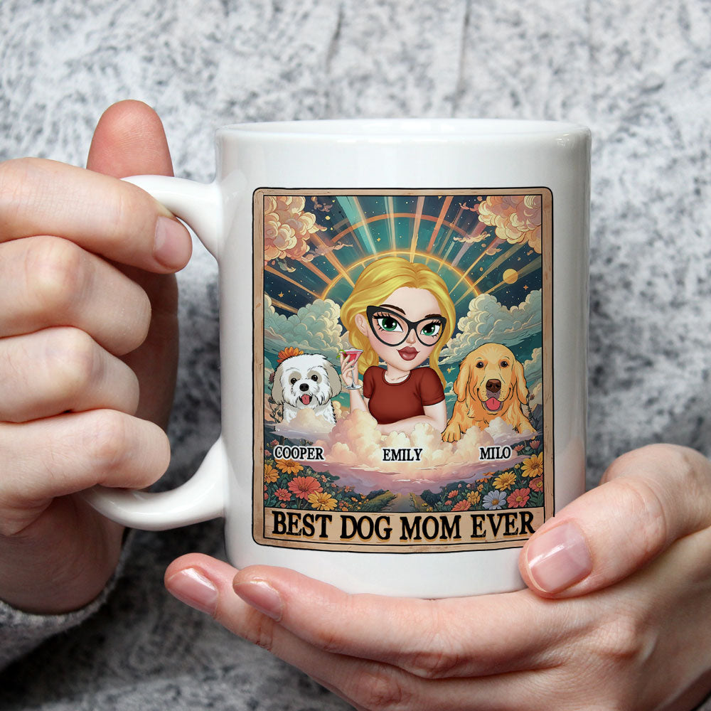 Personalized Tarot Dog Mom Custom Coffee Mug - 11oz & 15oz Options