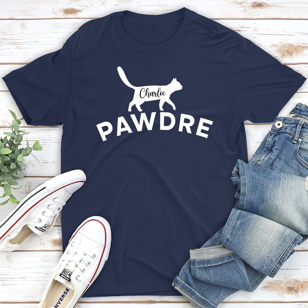Pawdre Silhouette - Personalized Custom Unisex 5.3 oz T-shirt for Pet Lovers
